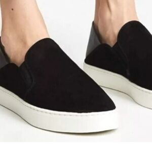 VINCE Garvey Black Slip-On Sneakers